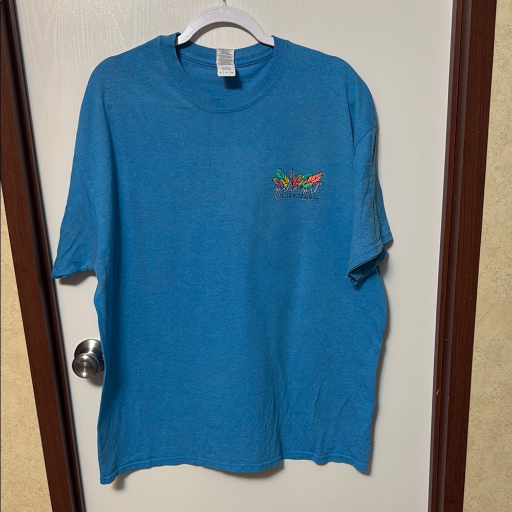 Gildan Blue Graphic T-Shirt Size XL